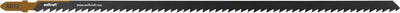 Wolfcraft - lame de scie sauteuse extra longue - 200 mm pour poutres - tige en T - lames de scie sauteuse pour poutres en bois - 8012000