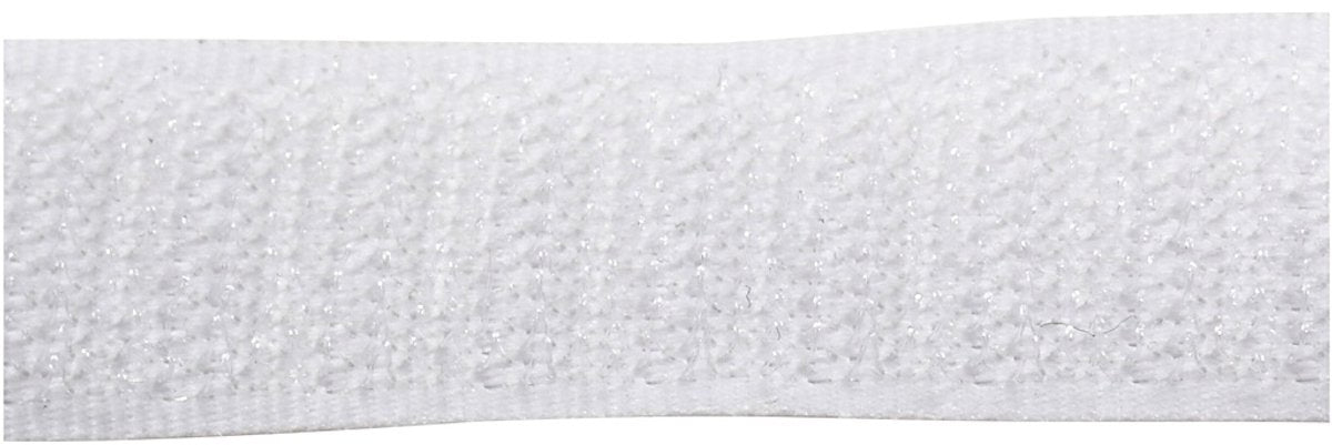 Creativ Company Velcro Hook and Lus Close, b: 20 mm, blanc, 5 m 1 rouleau