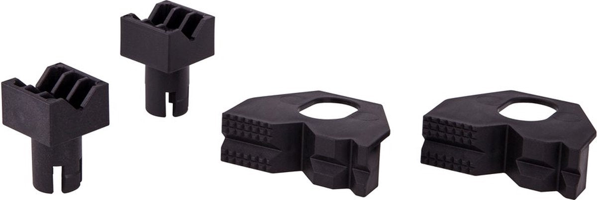 Wolfcraft - jeu de mâchoires de serrage pour serrage plat et rond pour table de travail - pince pour plan de travail - pince pour établi - 6174000
