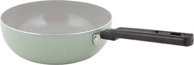 Bo-camp - poêle wok - sprint eco - poignée amovible - ø 24 cm - vert