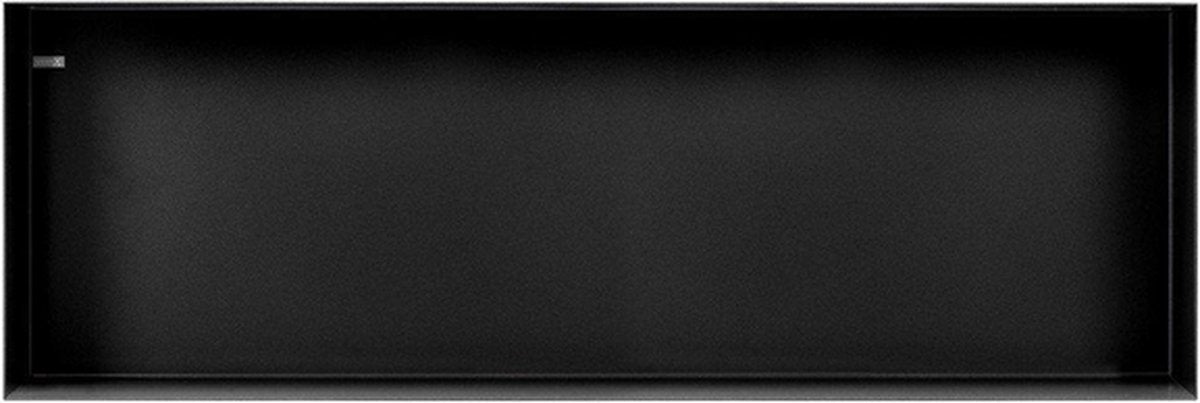 Niche à encastrer Looox colour box - 90x30x10cm - acier inoxydable noir mat