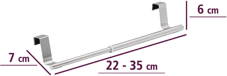 Wenko porte-serviettes extensible grand - argent - suspendu sans perçage | extensible