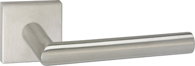 Poignée de porte Impresso - herse - pour l'intérieur - carrée - acier inoxydable - 2 pièces