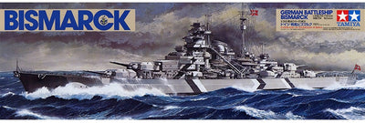 Tamiya – kit de construction de navires, 78013, cuirassé allemand de la seconde guerre mondiale, plastique Bismarck, 1:350, modélisme