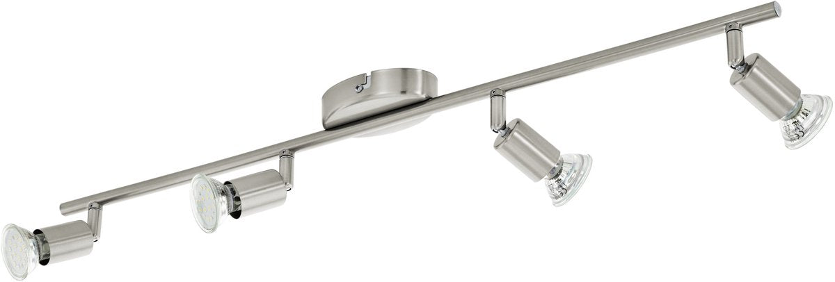 Eglo buzz - spots de plafond - 4 lumières - LED - nickel mat