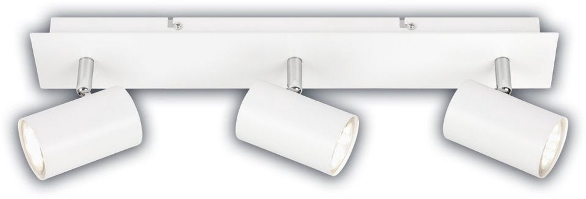 B.k.licht briloner isil a – spot en saillie – plafonnier LED – cherchez une source de lumière* – 50 000h – spots orientables – source de lumière remplaçable – blanc – 45x8x12,3 cm