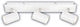 B.k.licht briloner isil a – spot en saillie – plafonnier LED – cherchez une source de lumière* – 50 000h – spots orientables – source de lumière remplaçable – blanc – 45x8x12,3 cm