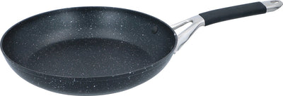 Poêle Alpina 28 cm - poêle avec revêtement antiadhésif - poêle tous feux - également pour induction - sans PFOA - argent noir