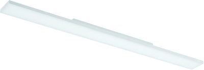 Plafonnier intelligent Eglo connect.z turcona-z - 120 cm - blanc - lumière blanche rgb orientable - dimmable - zigbee