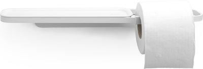 Porte-rouleau de papier toilette Brabantia mindset - avec étagère - suspendu - blanc frais minéral