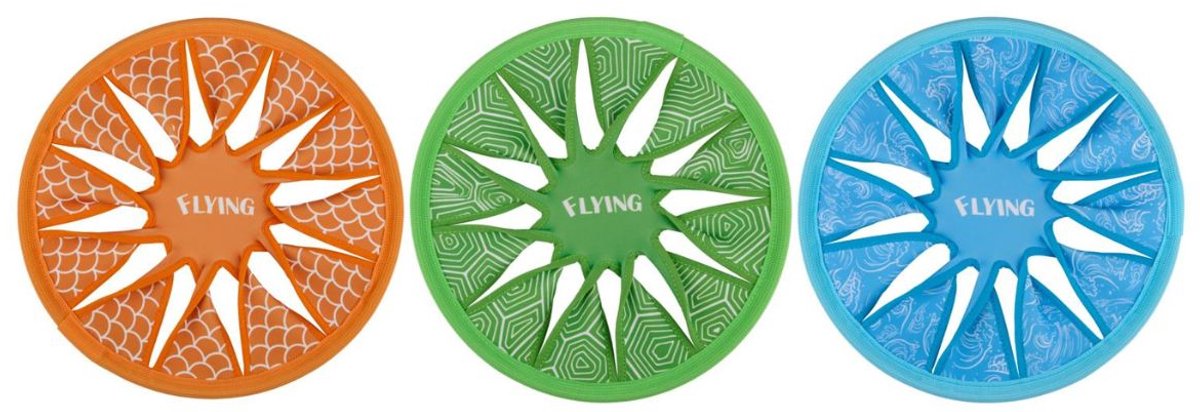 Eddy Toys Frisbee 30 cm – Disque à lancer – Jouets d'extérieur – Frisbee en plastique pour jardin et plage - Assortiment