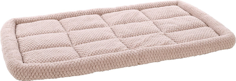 Coussin pour chien Flamingo - coussin de banc - coussin pour chien extra doux 116 x 69 cm - convient pour cage pour chien et coussin pour chat - jacquard rectangulaire taupe
