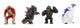 Jada jouets godzilla nano figurines en métal moulé sous pression mini figurine 4-pack vague 1 mini figurine de 4 cm