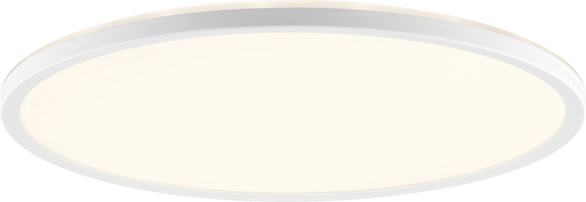 Brilliant avola - plafonnier - ø 42 cm - led 22w - 3000lm - 2700k-6500k - cct - minuterie - veilleuse - dimmable - télécommande - ip20 - blanc