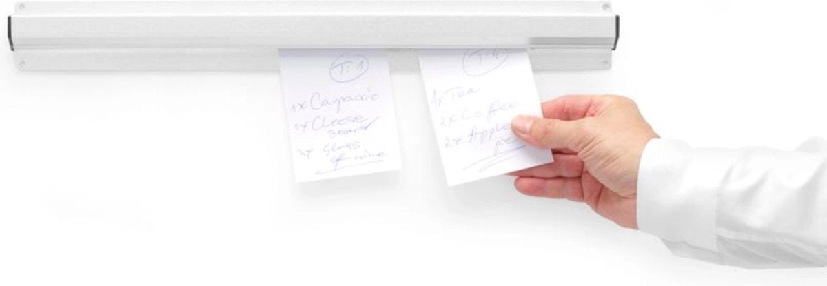 Porte-ticket Hendi – aluminium satiné – avec kit de montage – 1220 mm