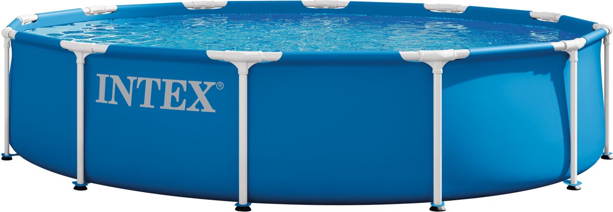 Ensemble piscine hors sol structure métal Intex - ø 366 cm x 76 cm avec pompe de filtration