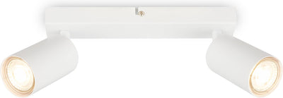Briloner tib - spot de plafond - 2172026 - orientable - marche/arrêt via interrupteur mural - 15,5 x 5,5 x 25,5 cm - blanc