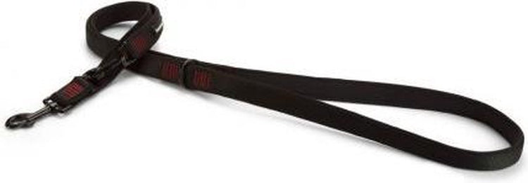 Beeztees parinca premium - laisse pour chien - nylon - noir - 200 cm x 25 mm