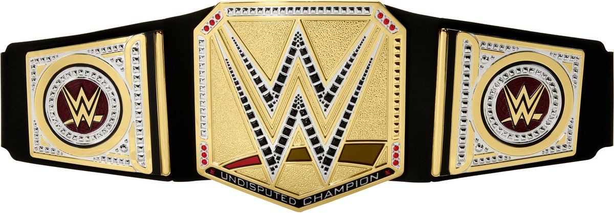 Mattel WWE Championship Belt Toy Titre universel réglable en or.