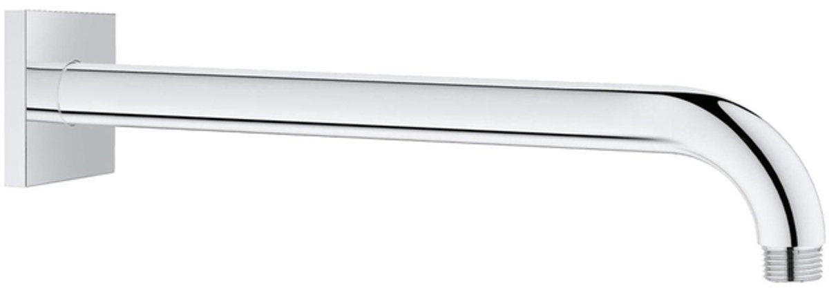 Bras de douche Grohe Rain Shower - 28,6 cm - rosace carrée - chrome