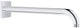 Bras de douche Grohe Rain Shower - 28,6 cm - rosace carrée - chrome
