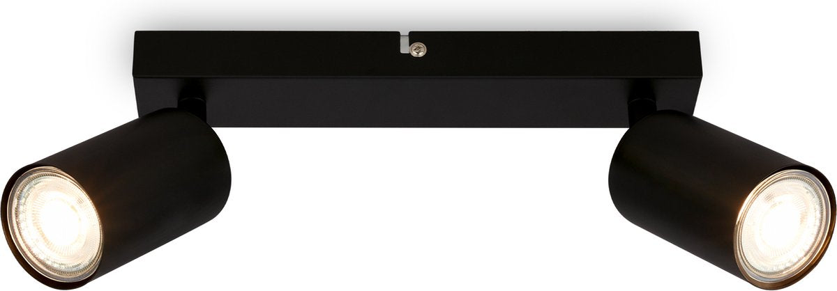 Briloner tib - spot de plafond - 2172025 - orientable - marche/arrêt via interrupteur mural - 15,5 x 5,5 x 25,5 cm - noir