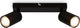 Briloner tib - spot de plafond - 2172025 - orientable - marche/arrêt via interrupteur mural - 15,5 x 5,5 x 25,5 cm - noir