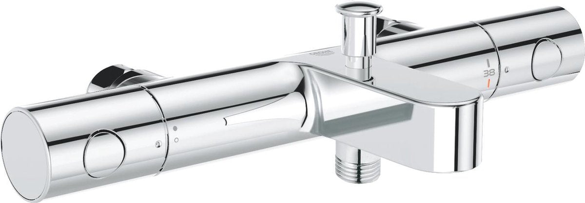 Grohe Grohtherm 800 robinet de bain thermostatique cosmopolite - sans raccords - chrome - 34770000