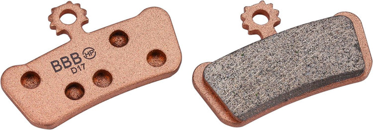 Bbb Cycling Disc Stop Plaquettes de Frein Frittées - Plaquettes de Frein à Disque - Compatibles avec Les Freins à Disque SRAM Avid - Cuivre - BBS-39S