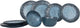 Vaisselle Gimex Stone Line - bleu foncé - 12 pièces