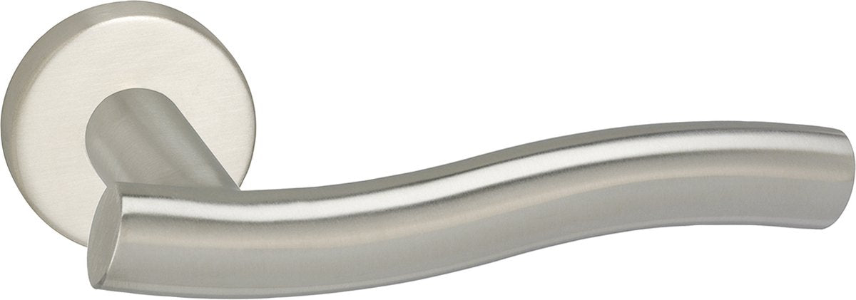 Poignée de porte Impresso - chester - pour l'intérieur - ronde - acier inoxydable - 2 pièces