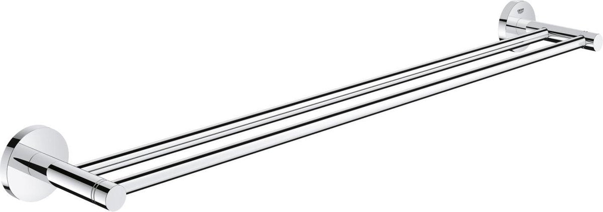 Porte-serviettes double Grohe essentials - 60 cm - métal - chrome