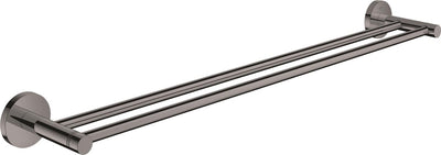 Grohe essentials porte-serviettes double 60cm graphite dur