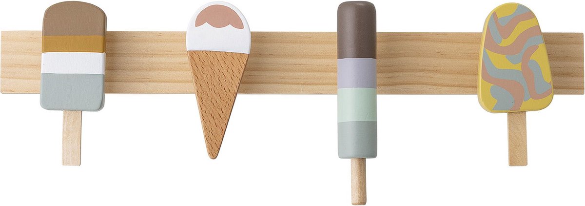 Bloomingville mini kids porte-manteau enfant en bois glaces