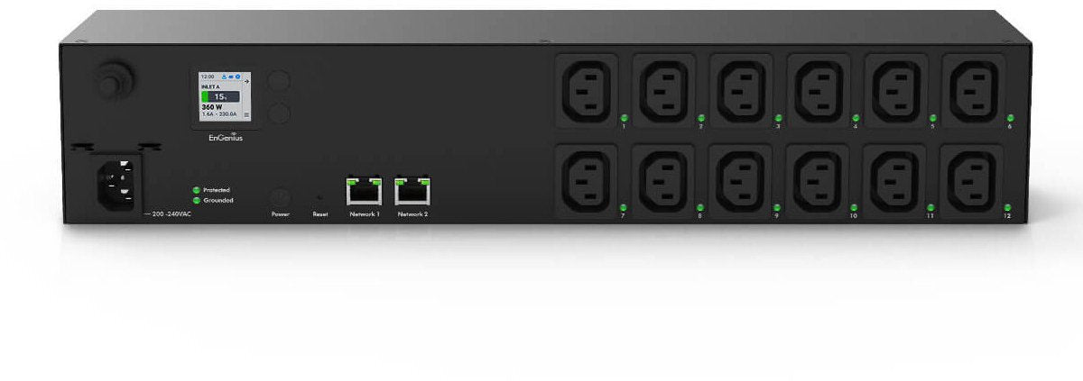 Engenius ecp212-int distribution d'énergie 12 sortie(s) c.a. 2h noir