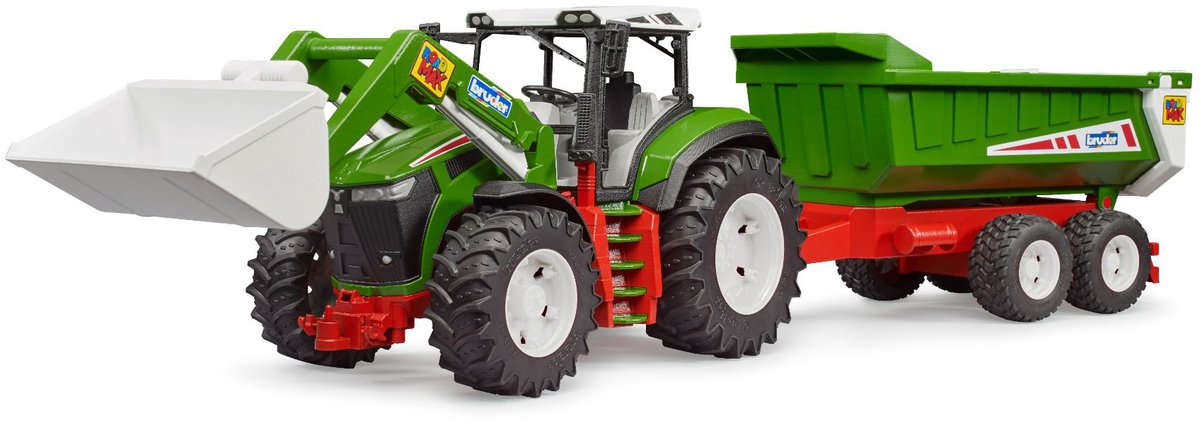 Tracteur Bruder Roadmax avec chargeur frontal et remorque