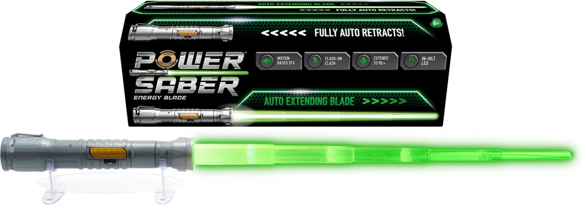 Goliath Power Sabre vert - accessoire de costume - s'étend automatiquement !