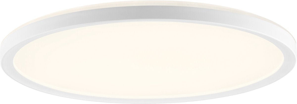 Brilliant avola - plafonnier - ø 29,3 cm - led 18w - 2400lm - 2700k-6500k - cct - minuterie - veilleuse - dimmable - télécommande - ip20 - blanc