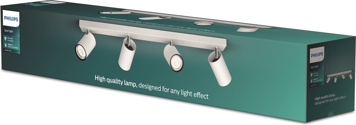 Spot en saillie Philips LED Philips Kosipo - 4 lumières - blanc