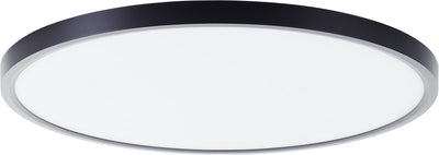 Brilliant lotti - plafonnier - ø 50 cm - led 30w - 4000lm - 3000k - rgb - dimmable - télécommande - minuterie - veilleuse - tuya - noir