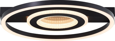 Brilliant queens - plafonnier - LED 26w - 3000k - noir
