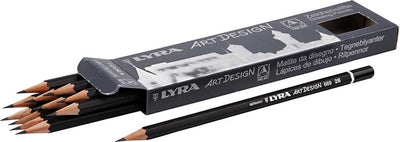 Crayons de dessin de conception d'art lyra, D 6,9 mm, 2b, remplissage de 1,8 mm, 12 pièces 1 boîte