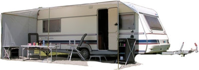Caravane auvent coulissant Eurotrail 820 x 240 cm polyester gris