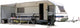 Caravane auvent coulissant Eurotrail 820 x 240 cm polyester gris