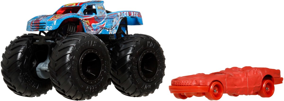 As de la course de monstres de camions Hot Wheels