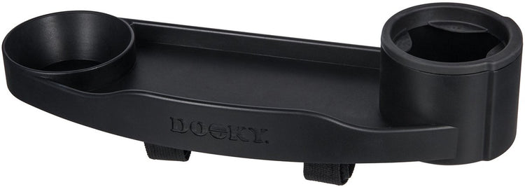 Plateau d'activités snack pour poussette Dooky - plateau pour manger et jouer pour le landau et la poussette - noir