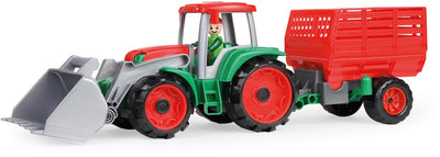 Tracteur jouet Lena Truxx avec chariot à foin - jouets de ferme.