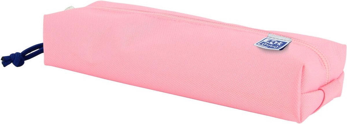 Trousse Oxford - rose avec élastique - trousse rectangulaire 22cm - trousse garçon - trousse fille
