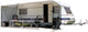 Caravane auvent coulissant Eurotrail 700 x 240 cm polyester gris
