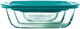 Pyrex - plat de cuisine rectangle avec couvercle lot de 3 pièces - verre borosilicate - transparent -